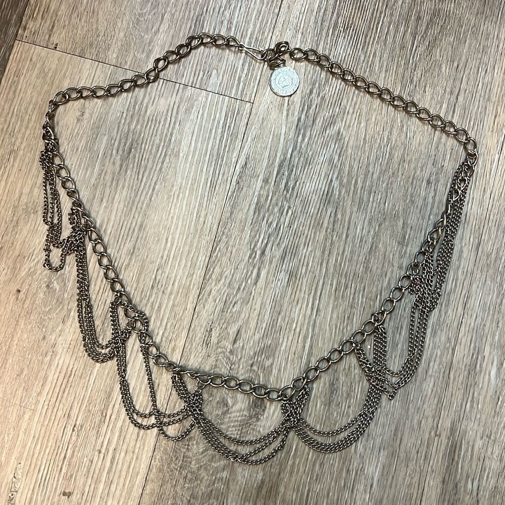 Silver Belt - Waist Low Hang - ONE SIZE - Adjustable Clasp BRAND NEW Belt